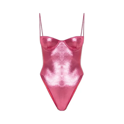 Metallic-Finish Swimsuit