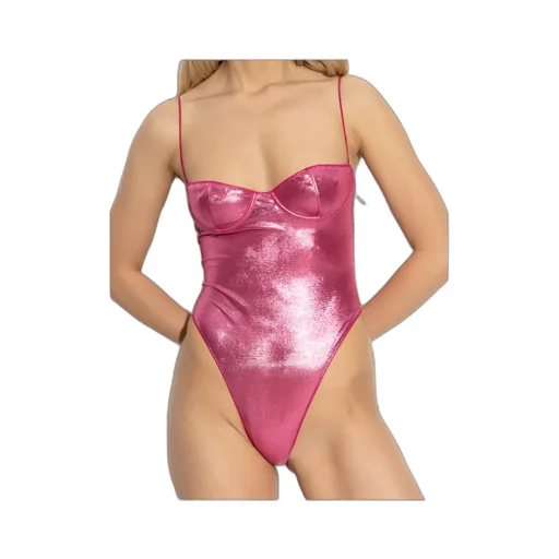 Metallic-Finish Swimsuit