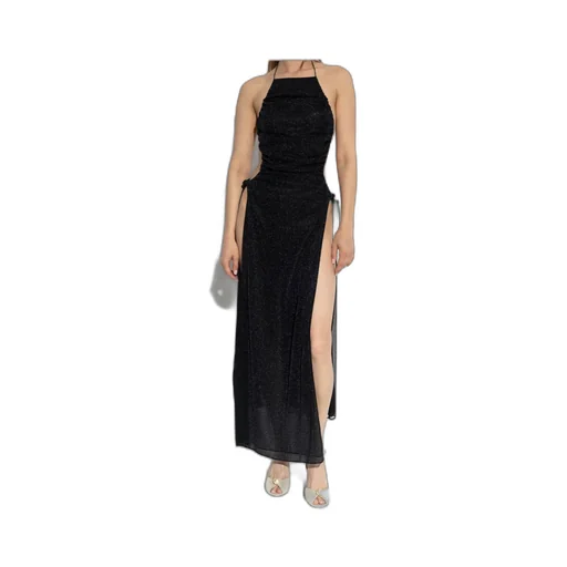 Ruched Halterneck Maxi Dress