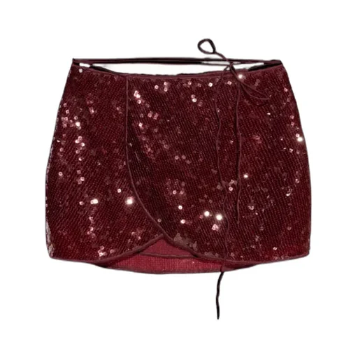 Sequin Embellished Mini Skirt