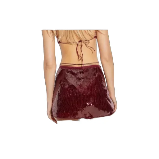 Sequin Embellished Mini Skirt