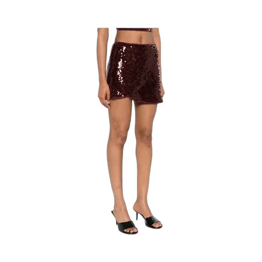 Asymmetric Hem Mini Skirt