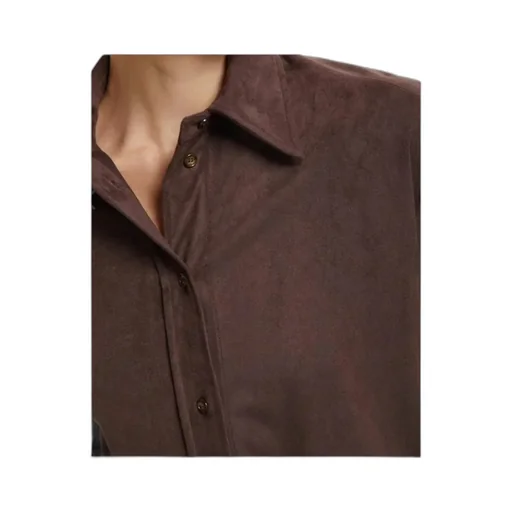 Buttoned Long-Sleeve Top