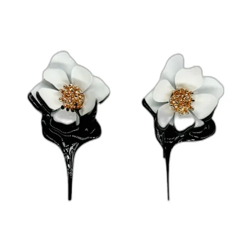 Floral-Motif Earrings