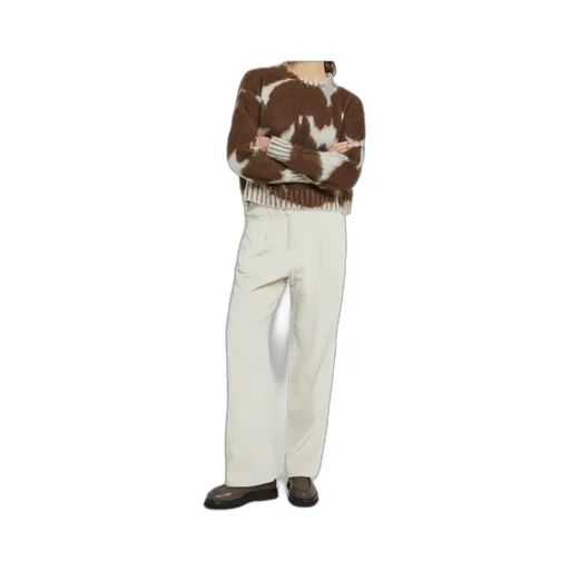 Patterned Crew Neck Knitwear