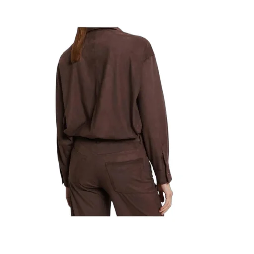 Buttoned Long-Sleeve Top