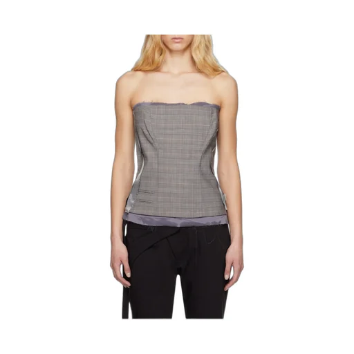 Plaid-Check Corset