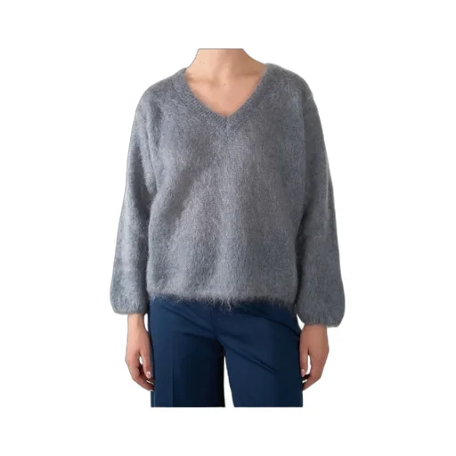 V-Neck Mohair Knitwear