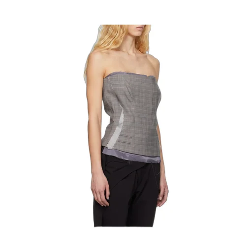 Plaid-Check Corset