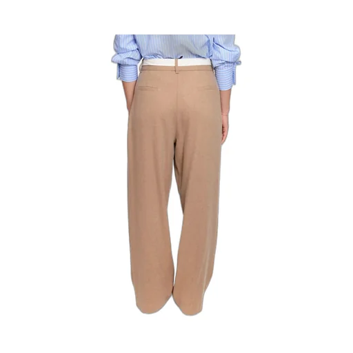 Wool-Blend Wide-Leg Pants