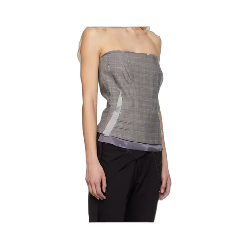 Plaid-Check Corset