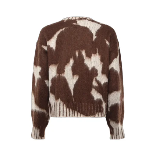 Patterned Crew Neck Knitwear