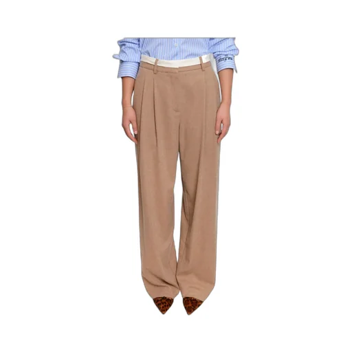 Wool-Blend Wide-Leg Pants