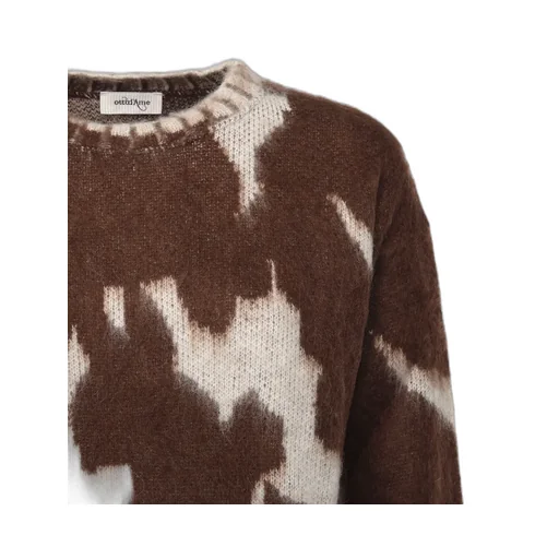Patterned Crew Neck Knitwear