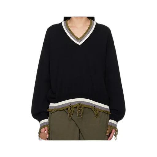 Organic Cotton V-Neck Sweater