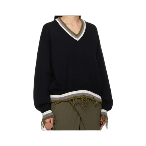 Organic Cotton V-Neck Sweater