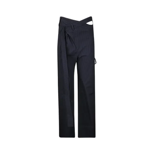 Wrap Striped Casual Pants