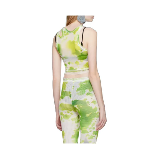 Round Collar Hollow Vest