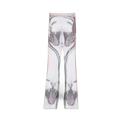 Printed Mesh Pants