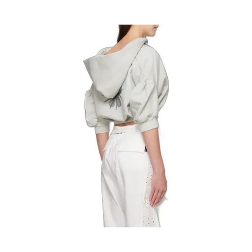 Cropped Short Sleeve Hoodie