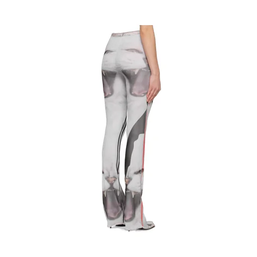 Printed Mesh Pants