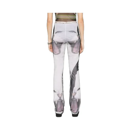 Printed Mesh Pants