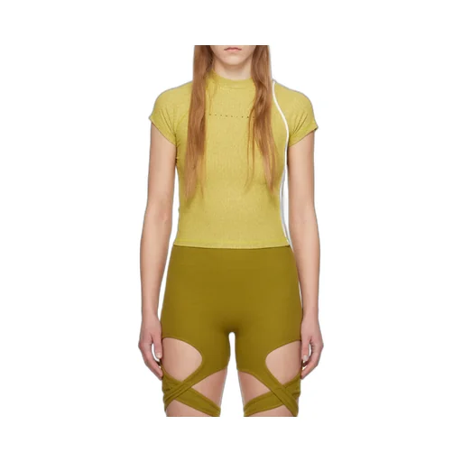 Logo-Printed Lurex-Detailed Ribbed-Knit Top
