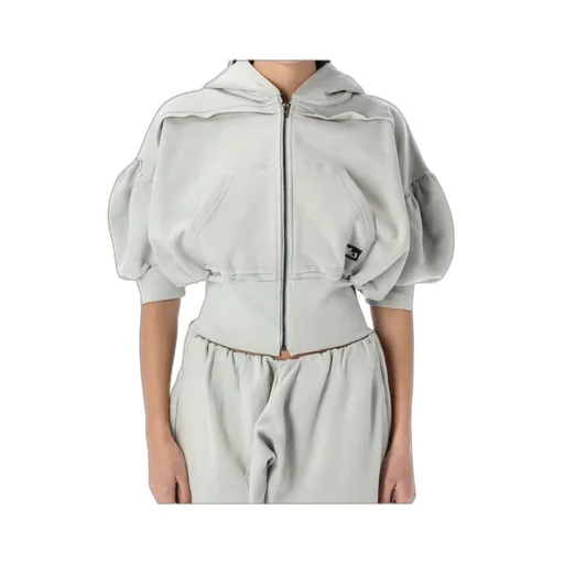 Cropped Short Sleeve Hoodie