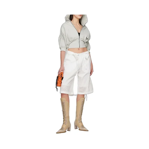Cropped Short Sleeve Hoodie