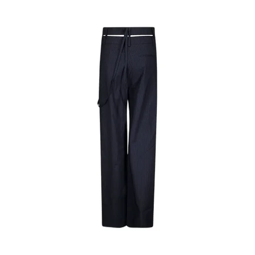 Wrap Striped Casual Pants