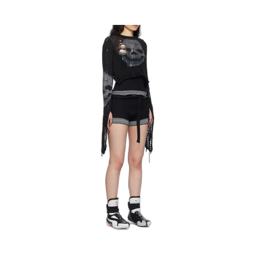 Round-Neck Long-Sleeved Sweater