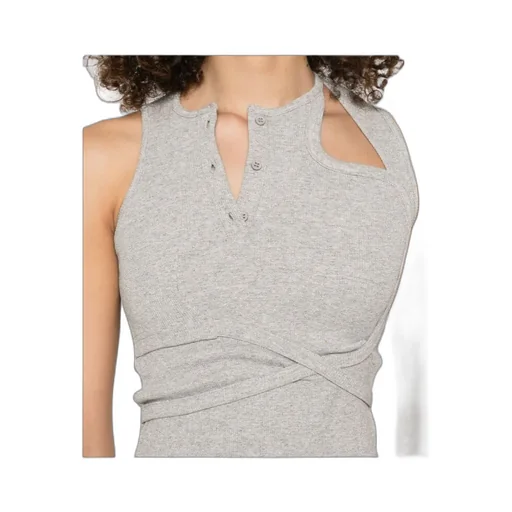Sleeveless Asymmetric Maxi Dress