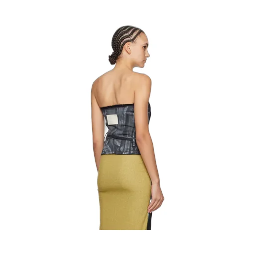 Strapless Denim Top