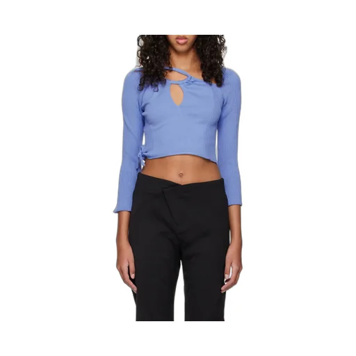 Cut-Out Detailing Knitted Top