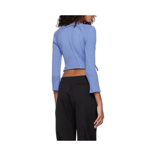 Cut-Out Detailing Knitted Top