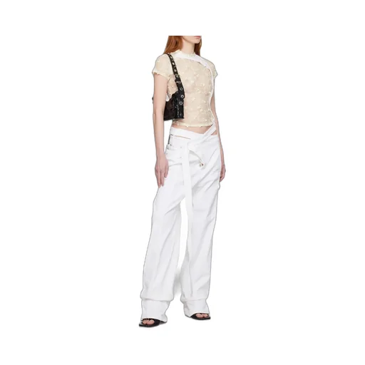 Irregular Placket Jeans