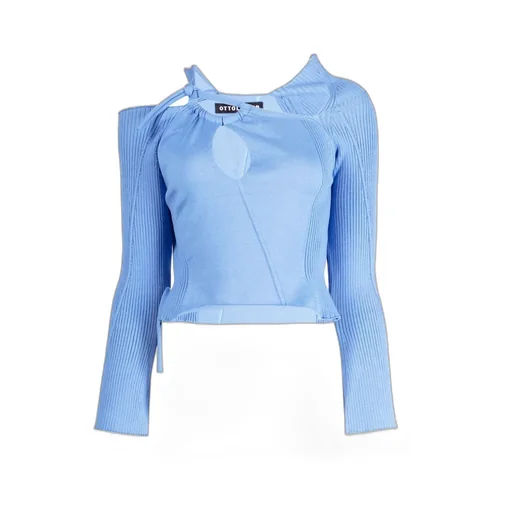 Cut-Out Detailing Knitted Top