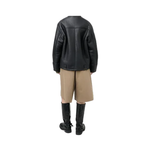 Hooded Shearling Jacket