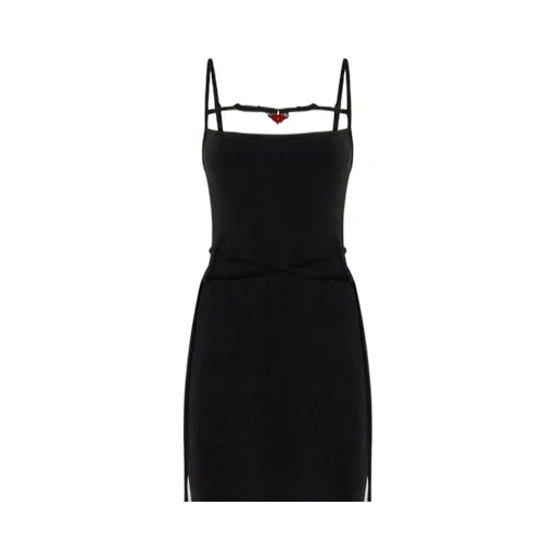 Logo Charm Maxi Slip Dress