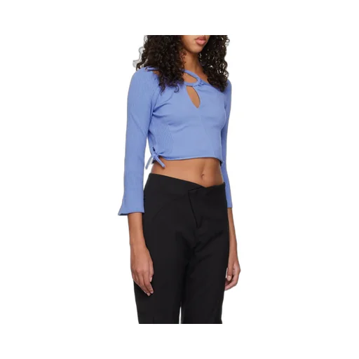Cut-Out Detailing Knitted Top