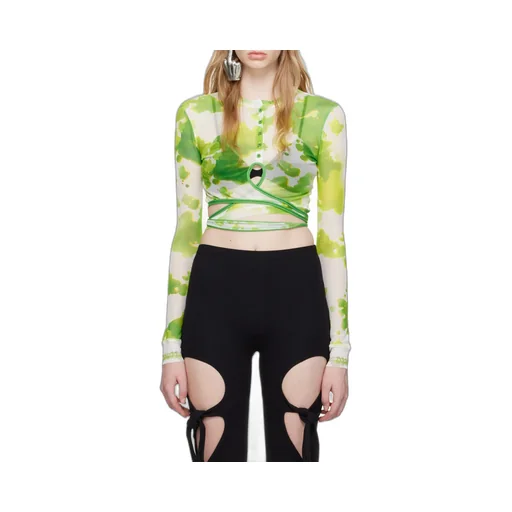Round Collar And Long-Sleeved T-Shirt