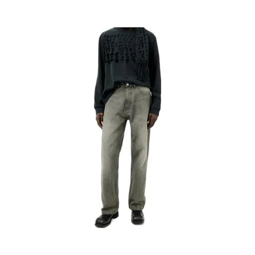 Third Cut Logo Patch Jeans