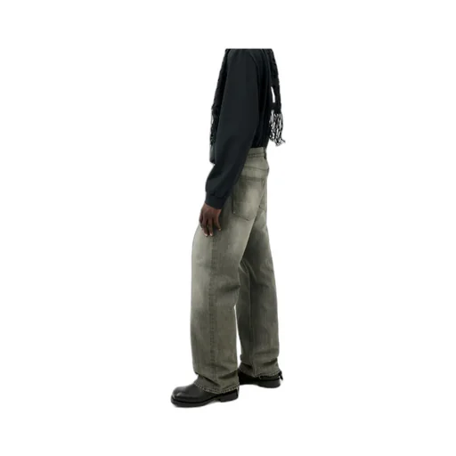 Third Cut Logo Patch Jeans