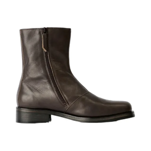Slip-On Leather Boots