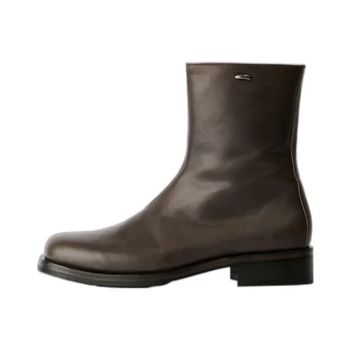 Slip-On Leather Boots
