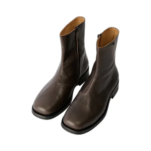 Slip-On Leather Boots