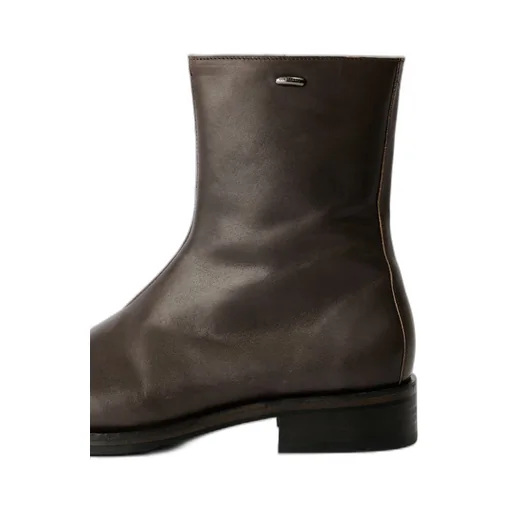 Slip-On Leather Boots