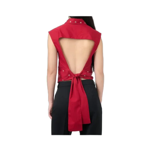 Eyelet Tie Top Blouse
