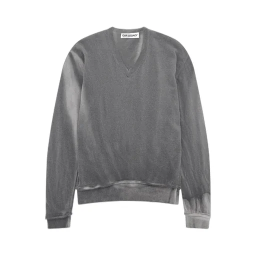 Spray Dye V-Neck Knitwear