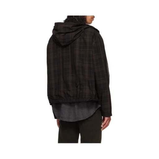Check Hooded Jacket